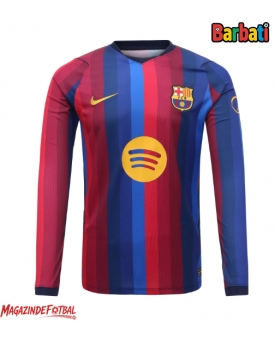 Barcelona Tricou Fotbal Replică 2026-27 Barbati Acasa Mâneci Lungi